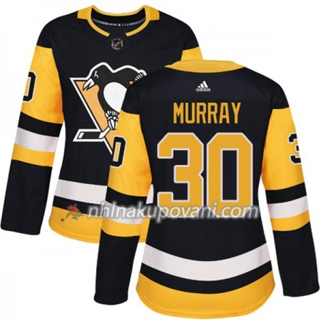 Pittsburgh Penguins Dresy Matt Murray 30 Adidas 2017-2018 Černá Authentic - Dámské